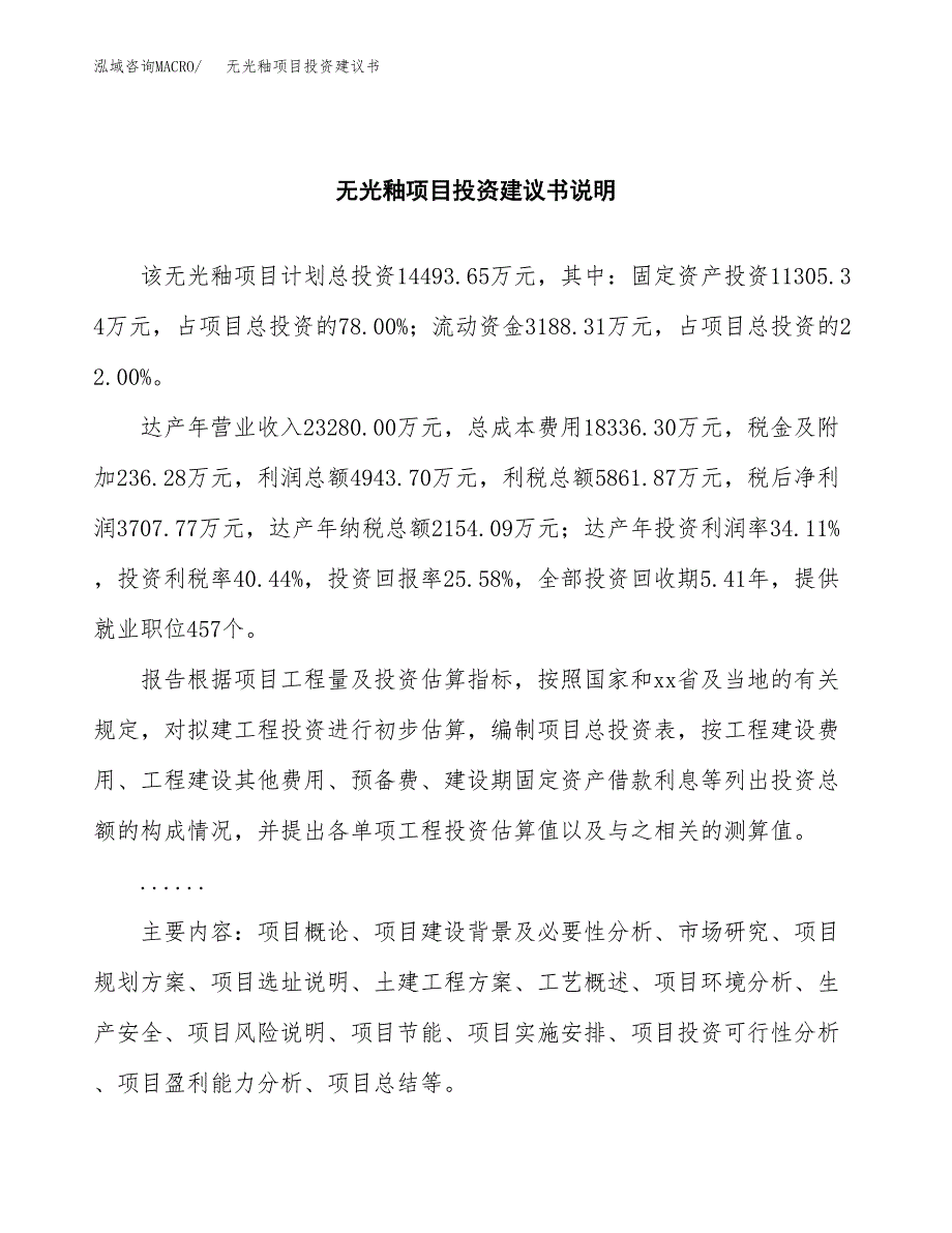 无光釉项目投资建议书(总投资14000万元)_第2页