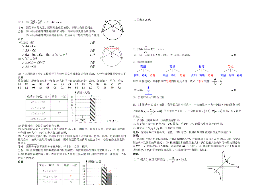 2019年四川省自贡市中考数学试题（含考点分析及解答）_第4页