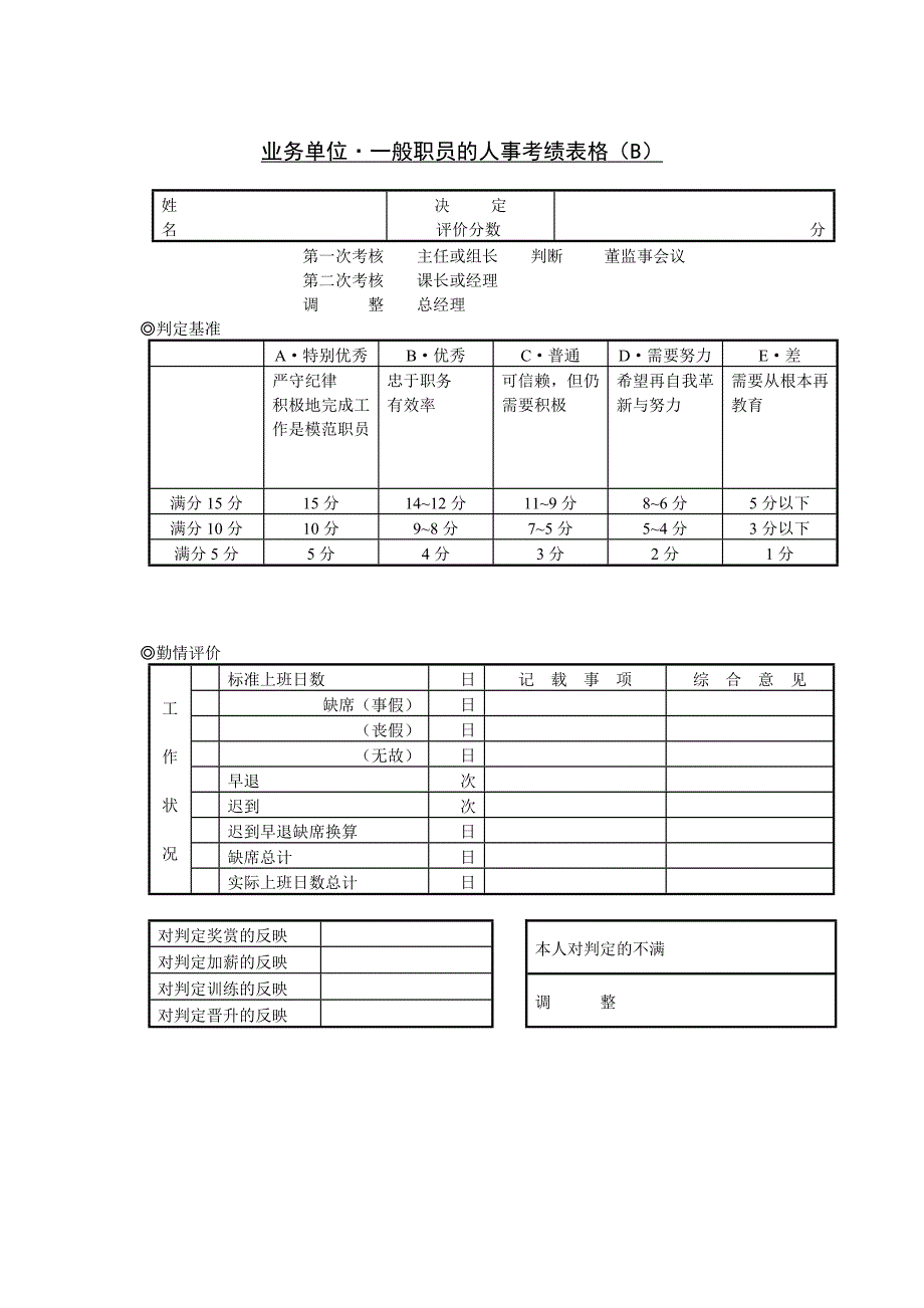 业务单位·般表格模板_第1页