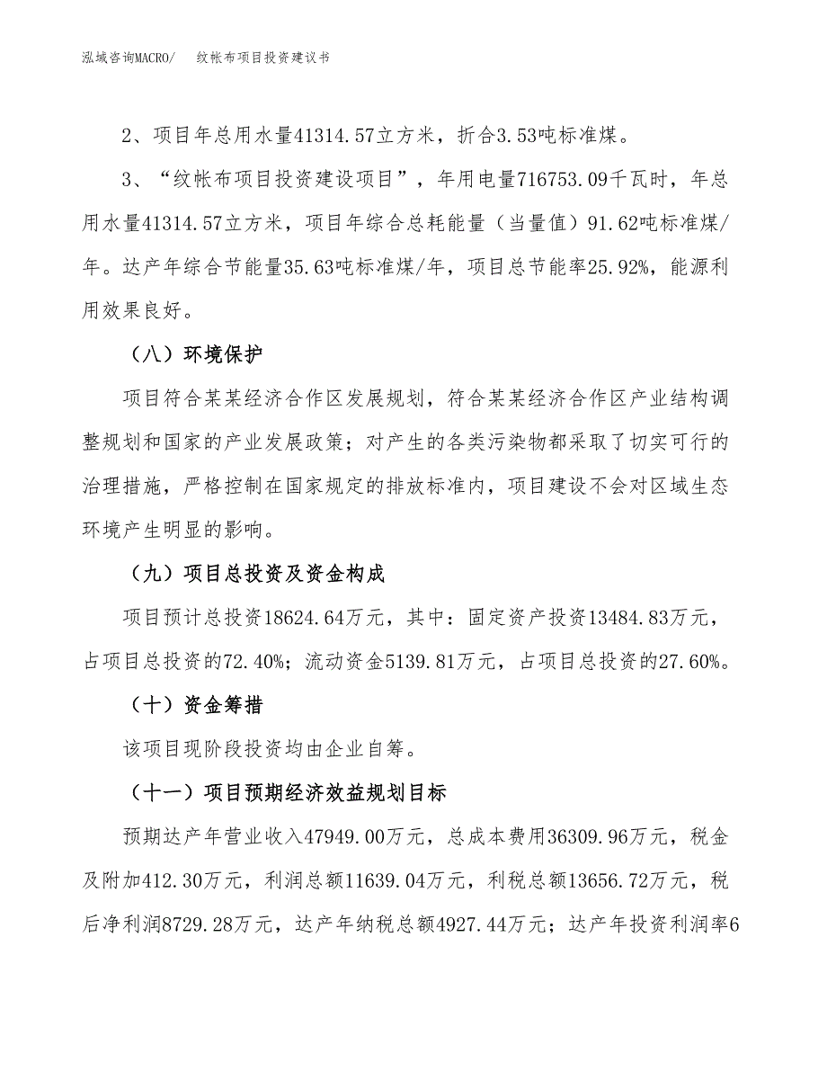 纹帐布项目投资建议书(总投资19000万元)_第4页