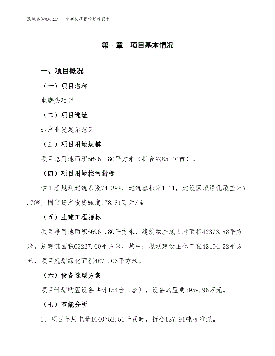 电磨头项目投资建议书(总投资23000万元)_第3页