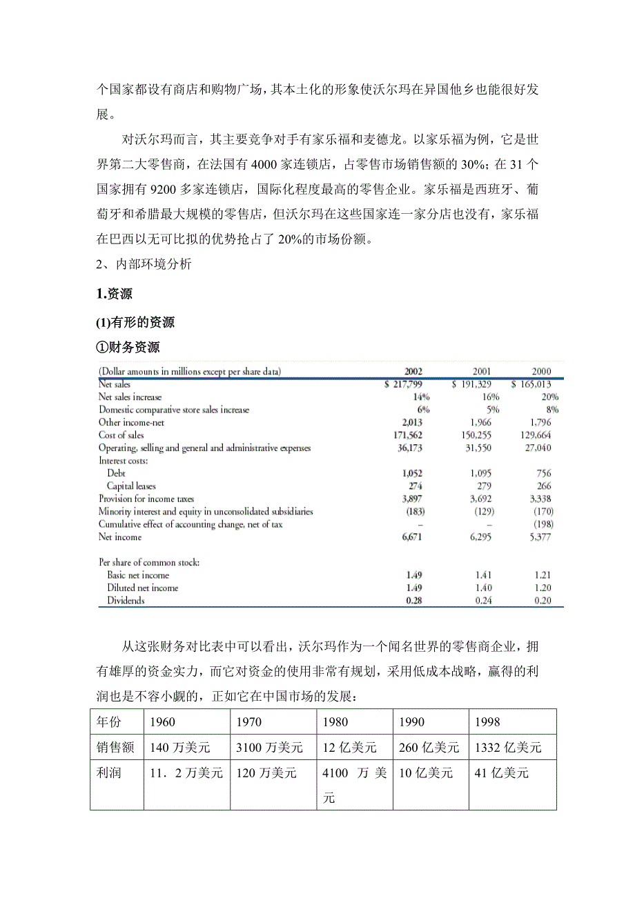 沃尔玛的战略设计报告书_第4页