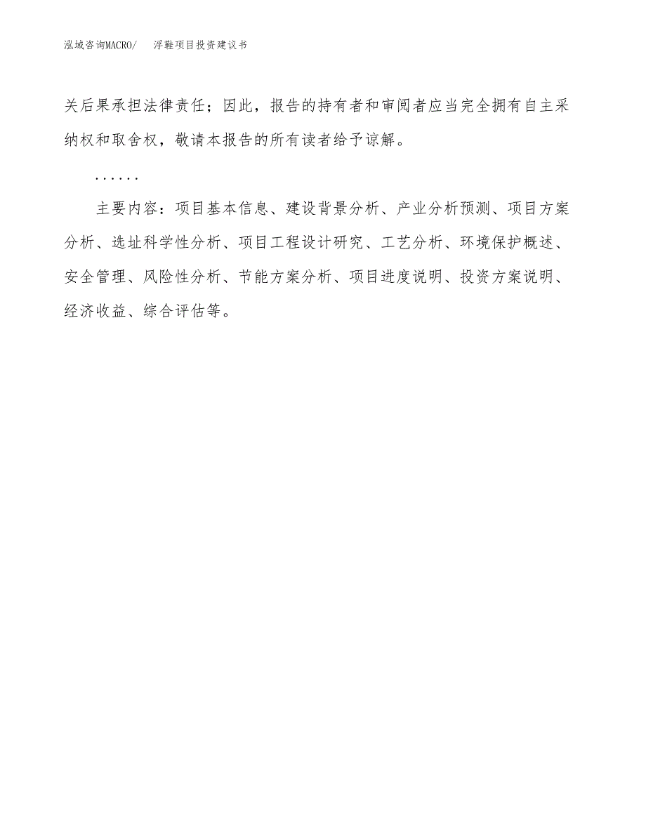 浮鞋项目投资建议书(总投资11000万元)_第3页