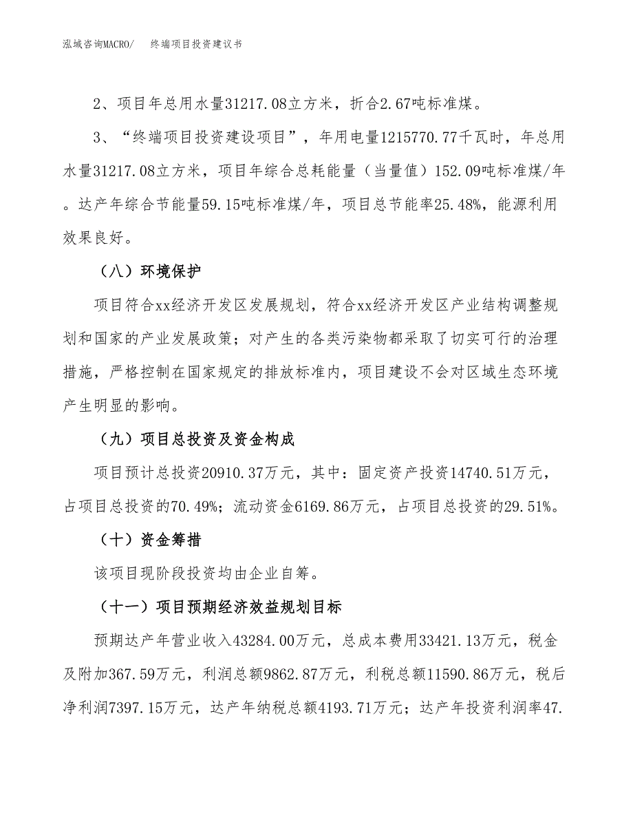 终端项目投资建议书(总投资21000万元)_第4页