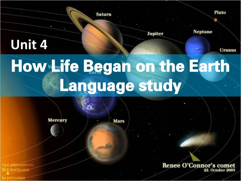 how life began on the earth语言点_第1页