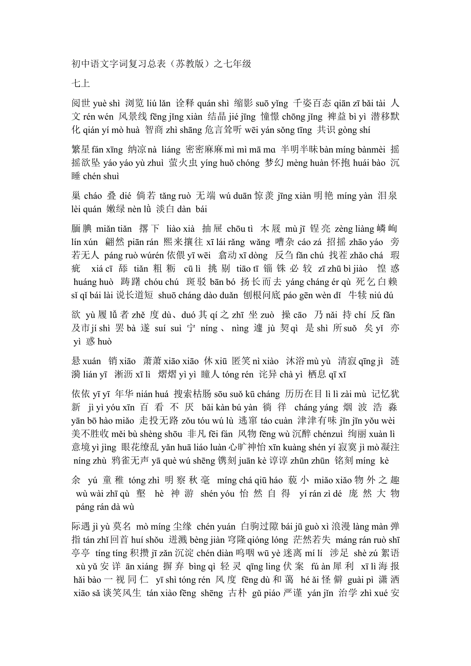 苏教版初中语文字词复习.doc_第1页