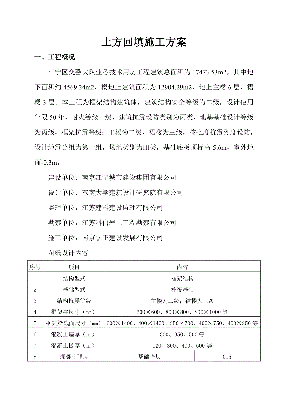 基坑砼换填施工方案_第1页