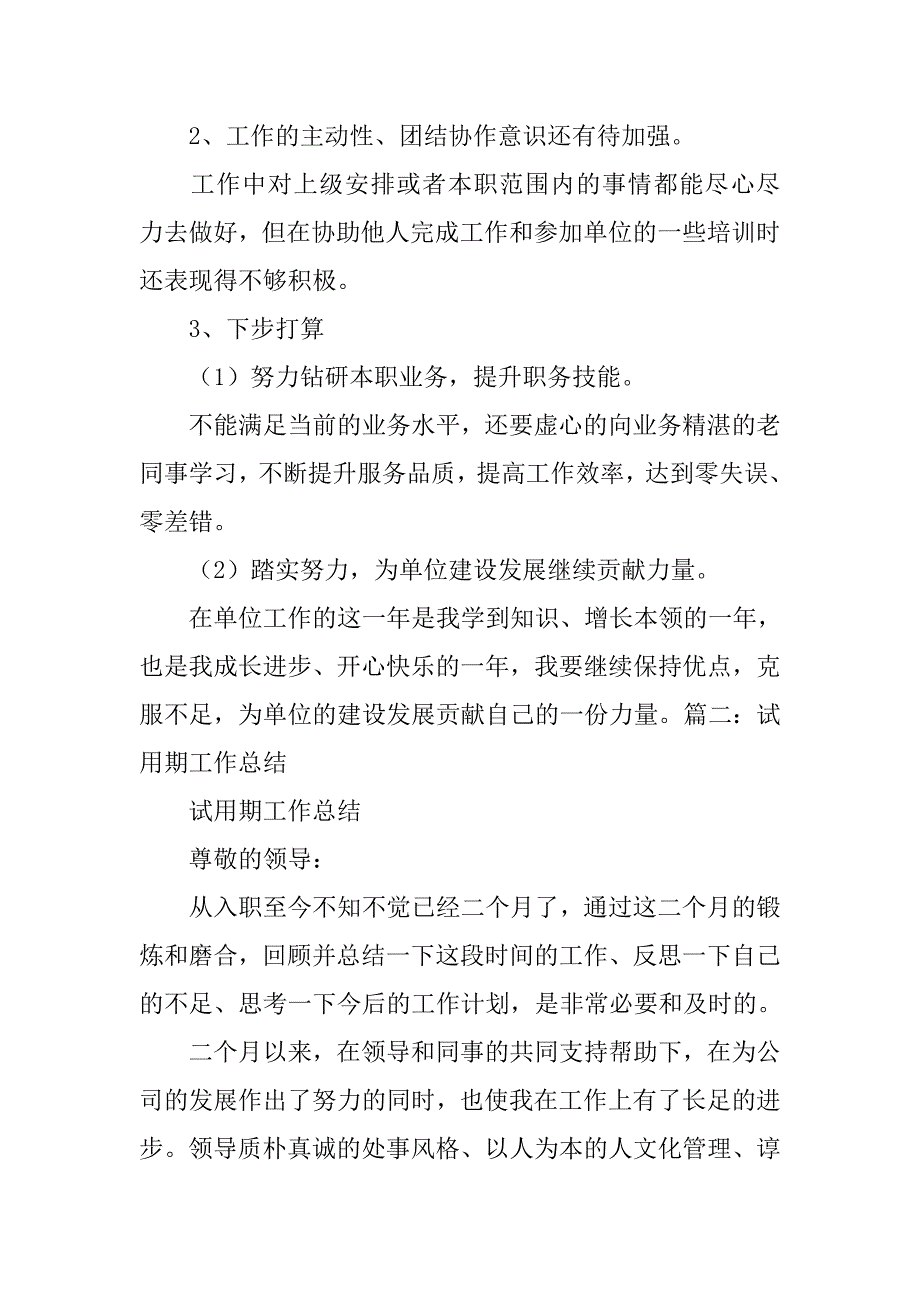 收银试转正后工作计划.doc_第4页