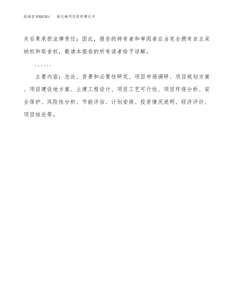 泡化碱项目投资建议书(总投资3000万元)_第3页