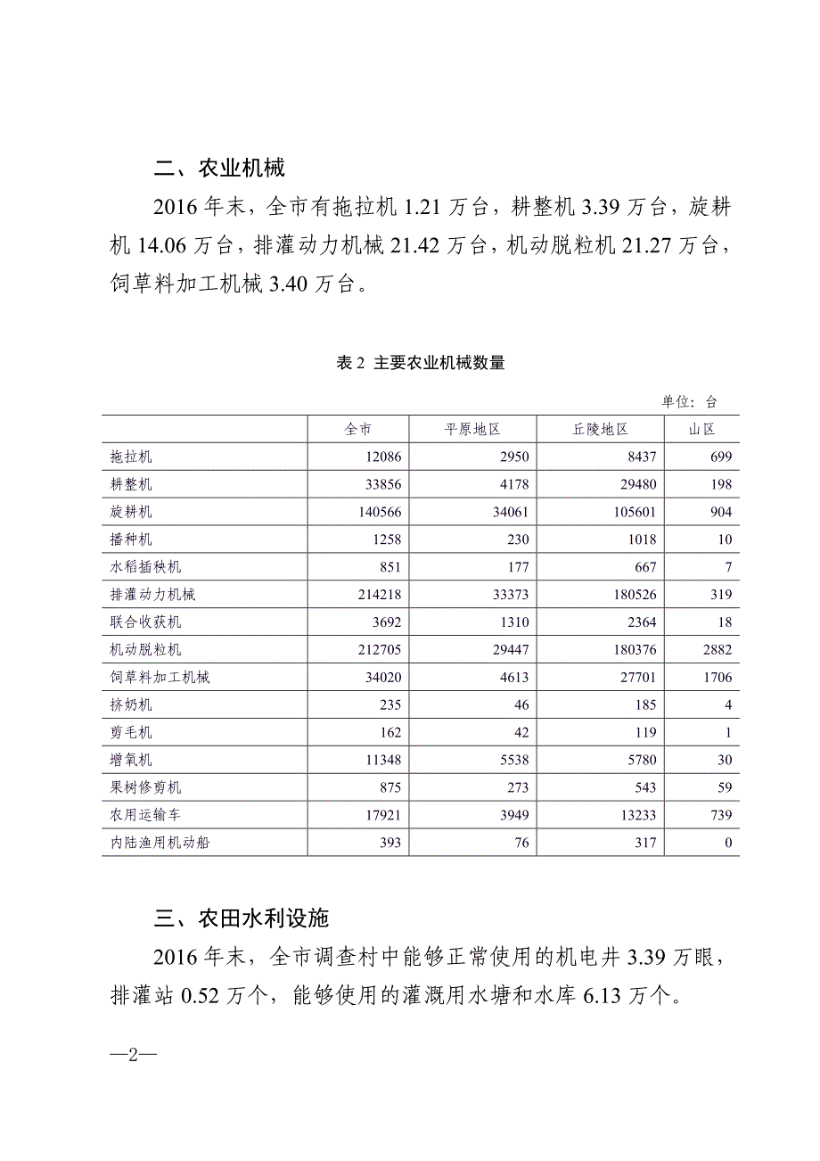 绵阳第三次全国农业普查主要数据公报_第2页