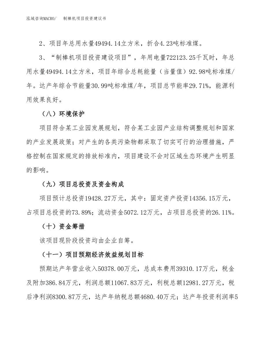 制棒机项目投资建议书(总投资19000万元)_第4页