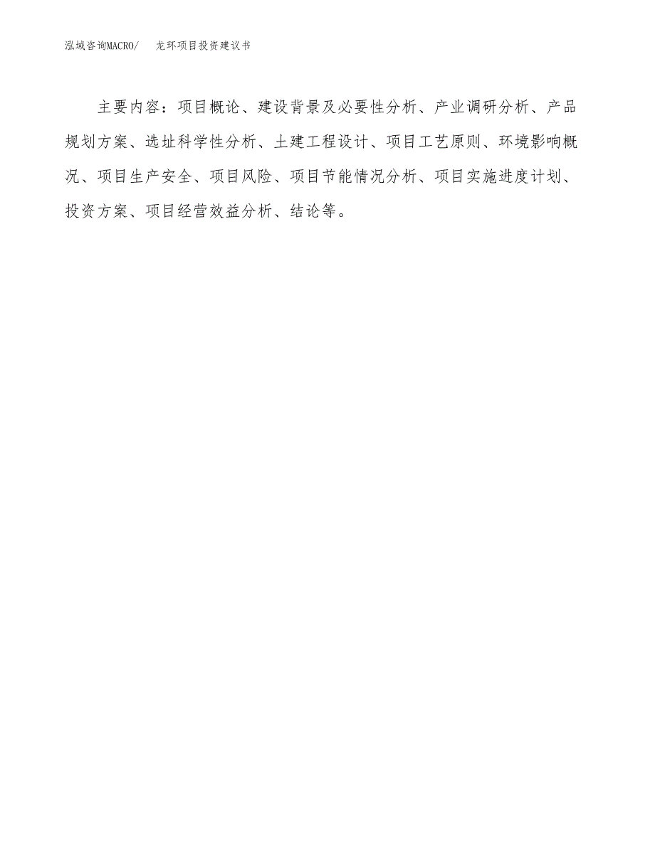 龙环项目投资建议书(总投资17000万元)_第3页