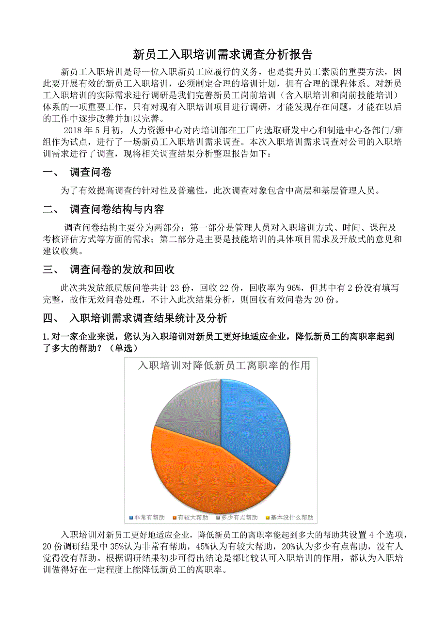 入职培训需求调查分析报告_第1页