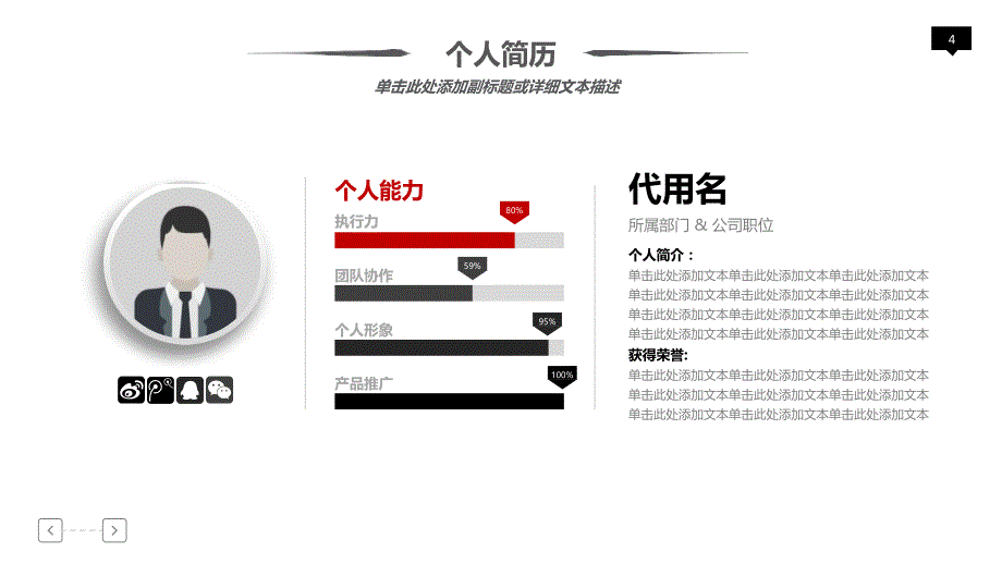 述职报告大气简单ppt模板(1)_第4页