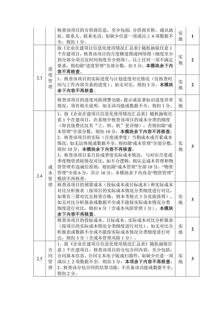 特级资质信息化实地核查评分标准_第5页