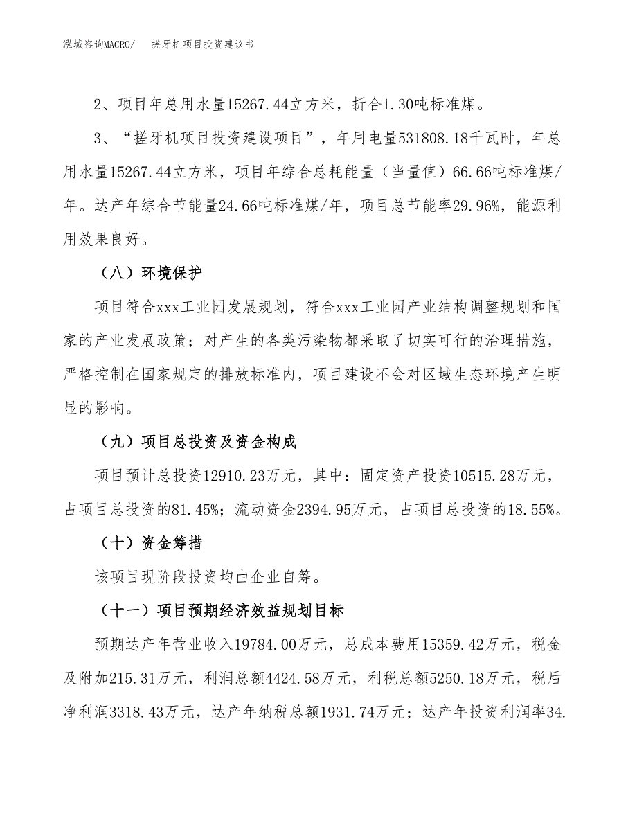 搓牙机项目投资建议书(总投资13000万元)_第4页