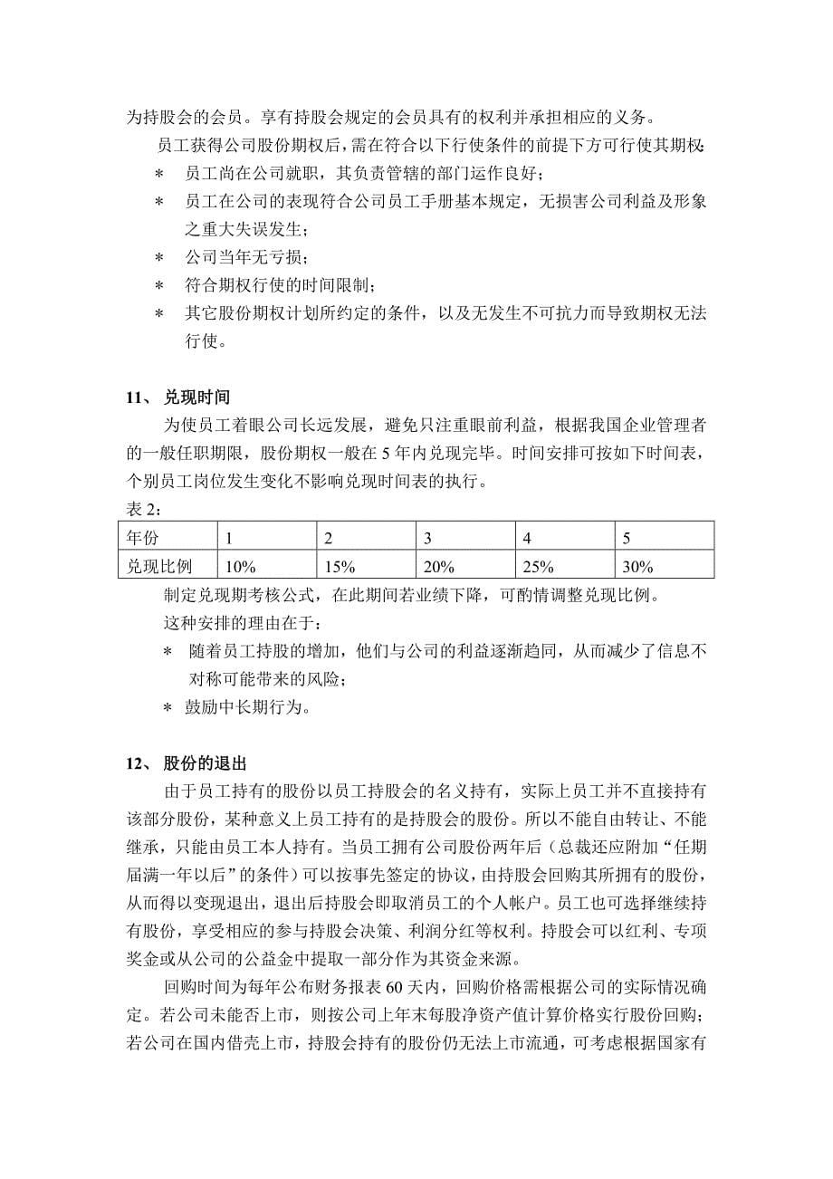深圳市数码港有限责任公司员工持股计划_第5页