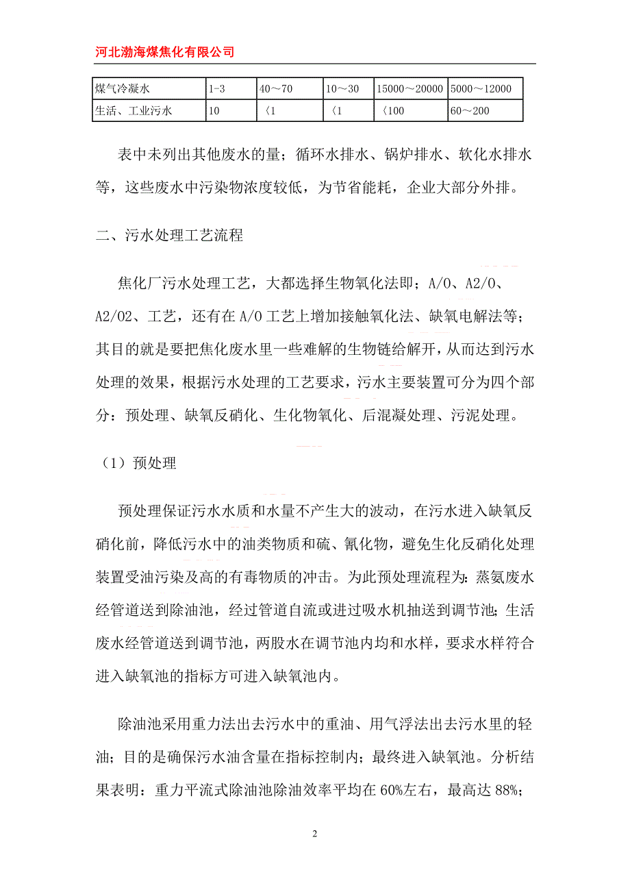 浅谈焦化厂污水处理现状及到达零排放_第2页