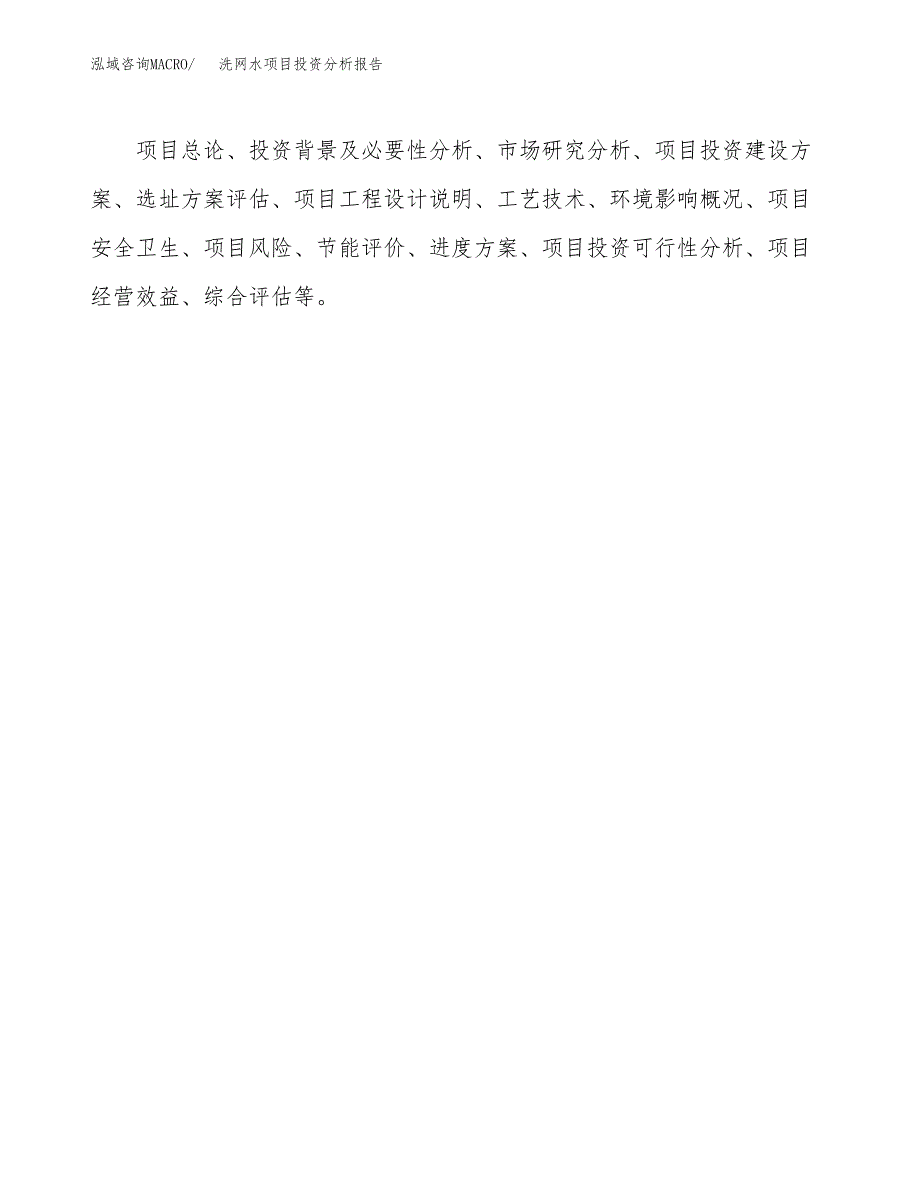 洗网水项目投资分析报告(总投资8000万元)_第3页