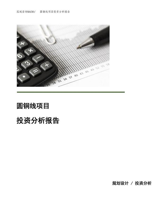 圆铜线项目投资分析报告(总投资17000万元)