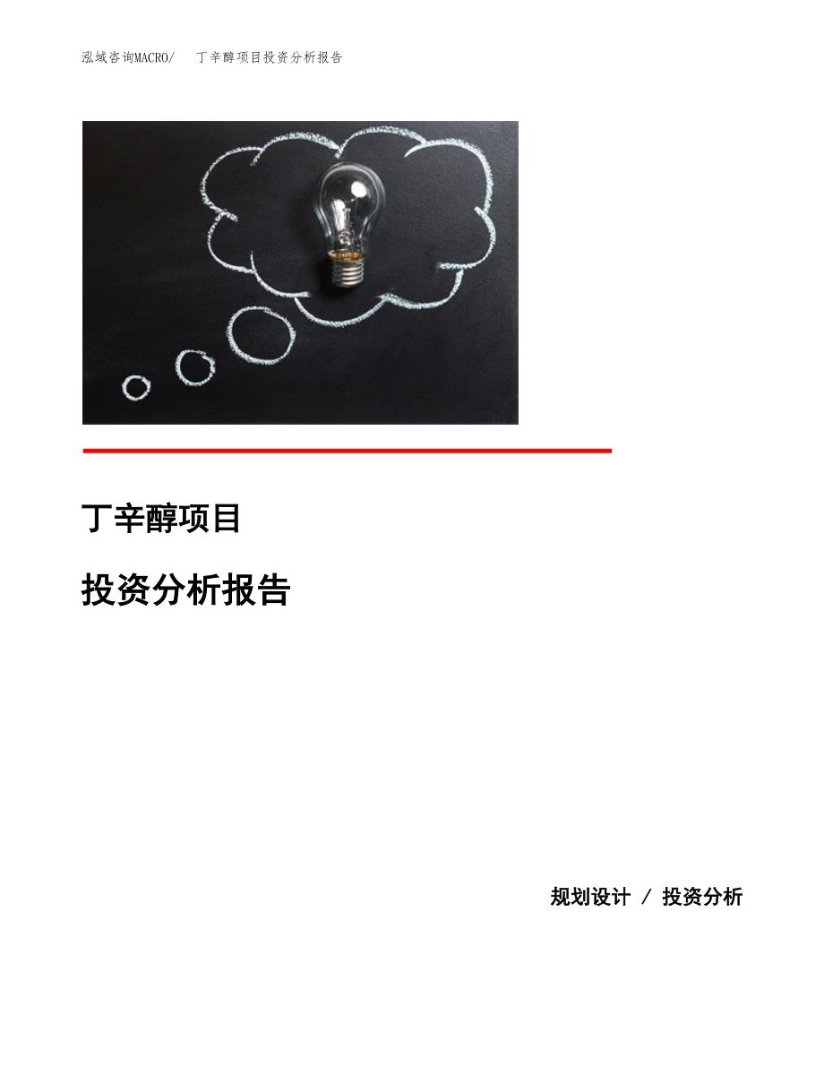 丁辛醇项目投资分析报告(总投资9000万元)_第1页