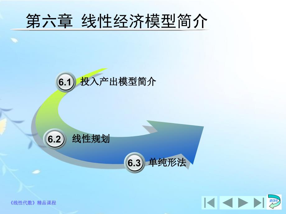 线性代数教学课件作者张德全课件6.2线性规划_第1页