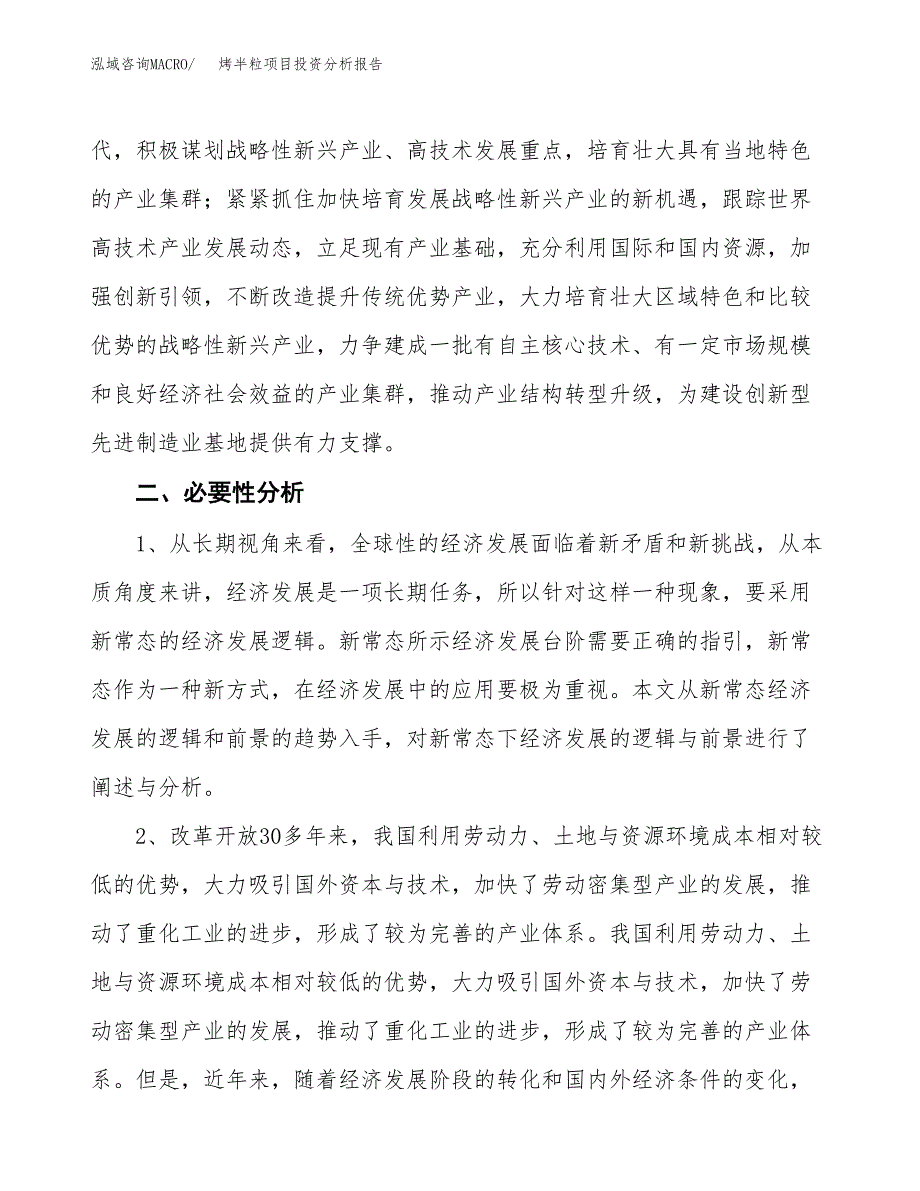 烤半粒项目投资分析报告(总投资9000万元)_第4页