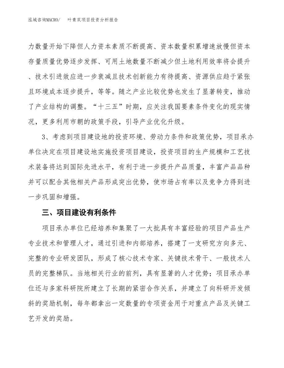 叶青双项目投资分析报告(总投资2000万元)_第5页