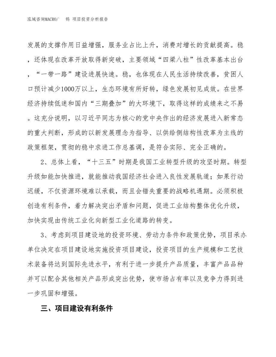 钨 项目投资分析报告(总投资12000万元)_第4页