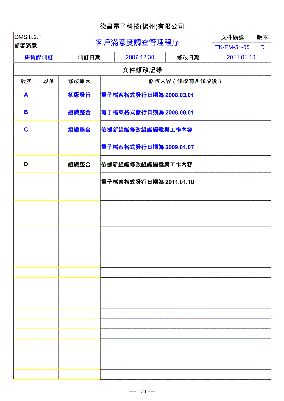 okTKPM5105D客户满意度调查管理程序_第1页