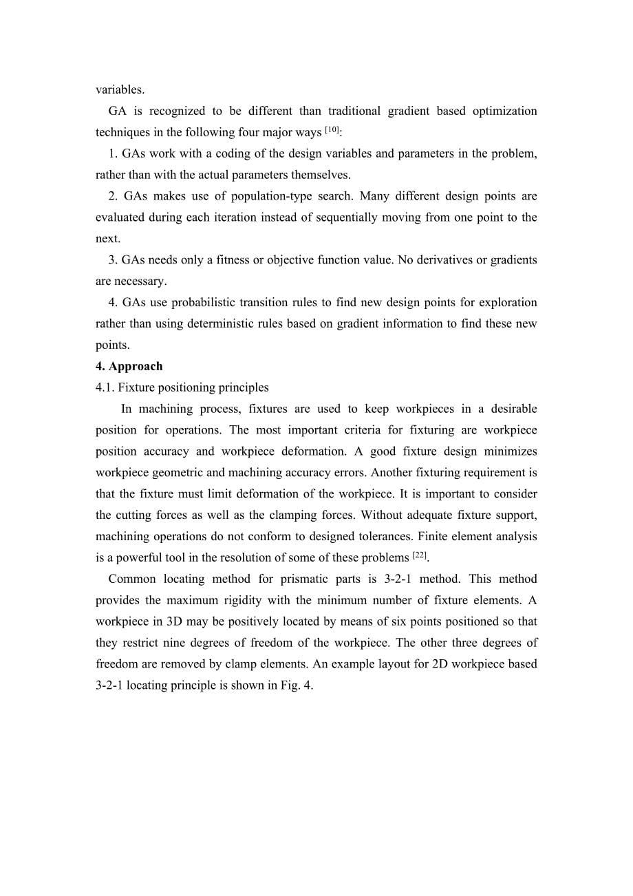 夹具设计外文翻译采用遗传算法优化加工夹具定位和加紧位置_第5页