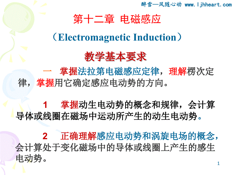 第十二章电磁感应121电磁感应定律_第1页