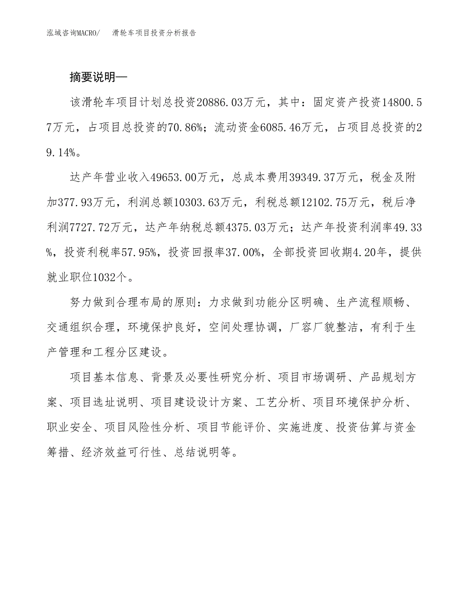 滑轮车项目投资分析报告(总投资21000万元)_第2页