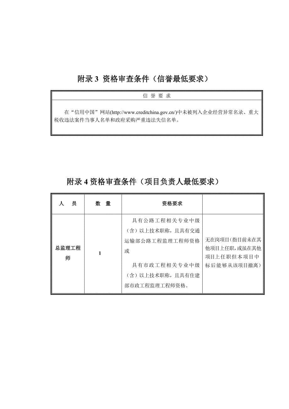 万全区脱贫攻坚主街道硬化工程施工监理招标_第5页