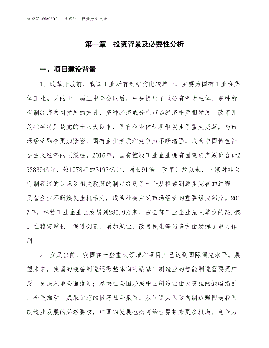 枕罩项目投资分析报告(总投资16000万元)_第3页