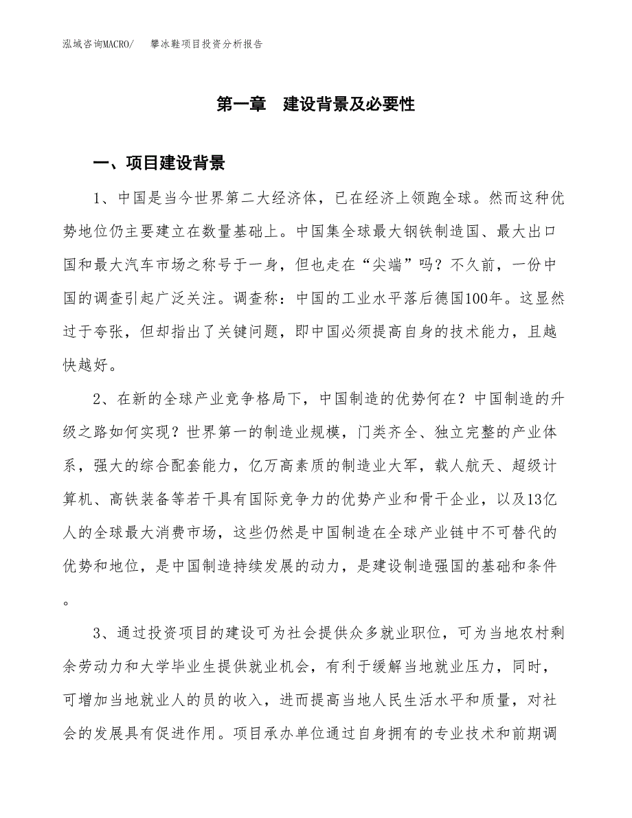 攀冰鞋项目投资分析报告(总投资4000万元)_第4页