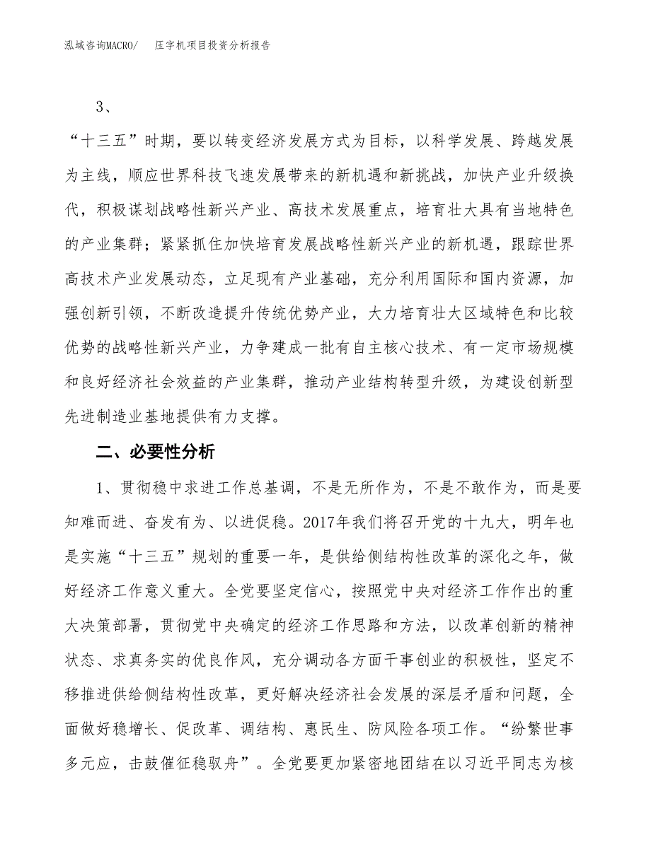 压字机项目投资分析报告(总投资19000万元)_第4页