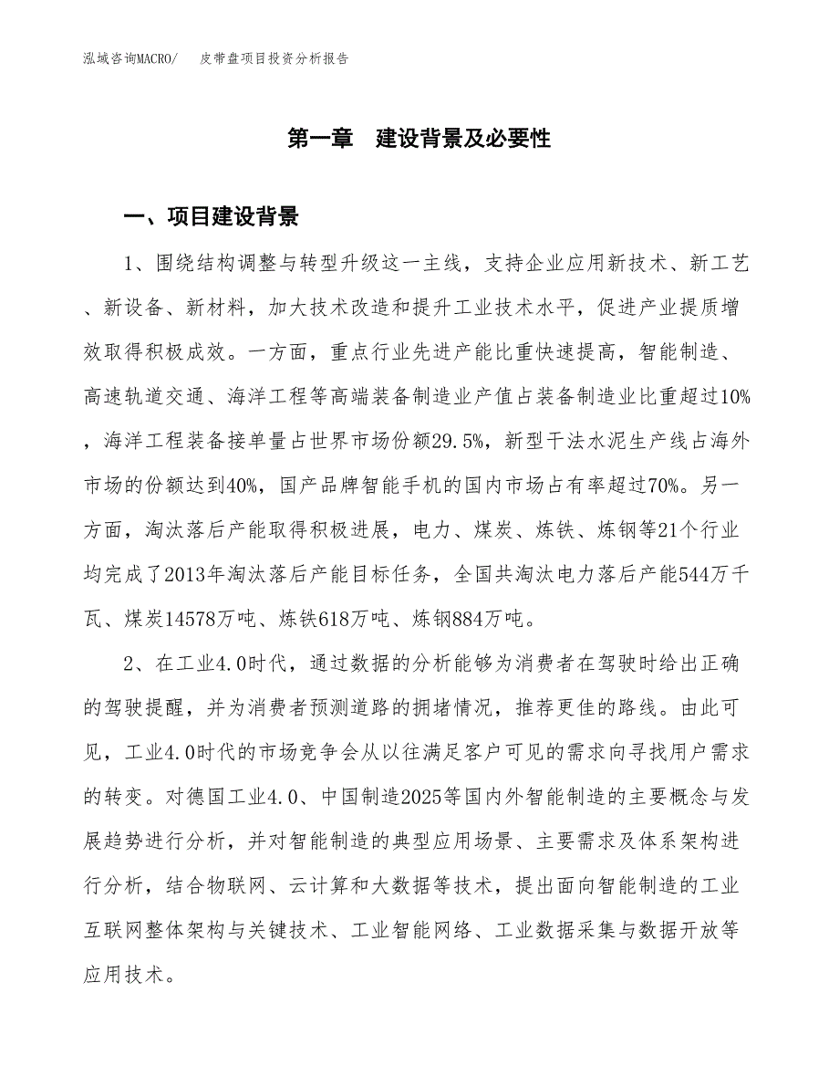 皮带盘项目投资分析报告(总投资13000万元)_第3页