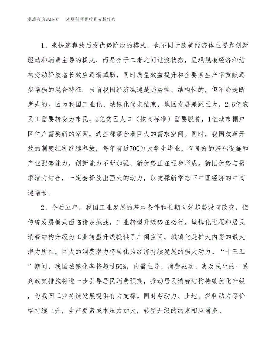 洗厕剂项目投资分析报告(总投资9000万元)_第4页