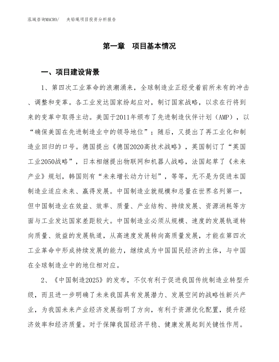 夹铅绳项目投资分析报告(总投资11000万元)_第4页