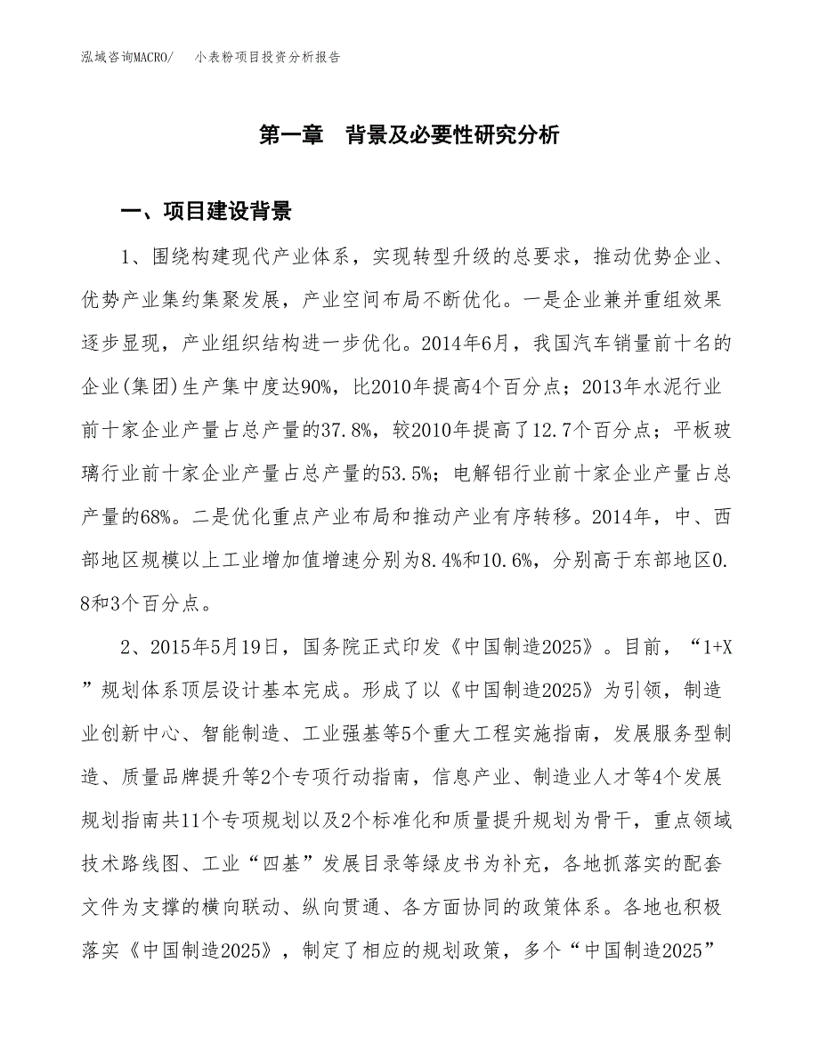 小表粉项目投资分析报告(总投资12000万元)_第3页