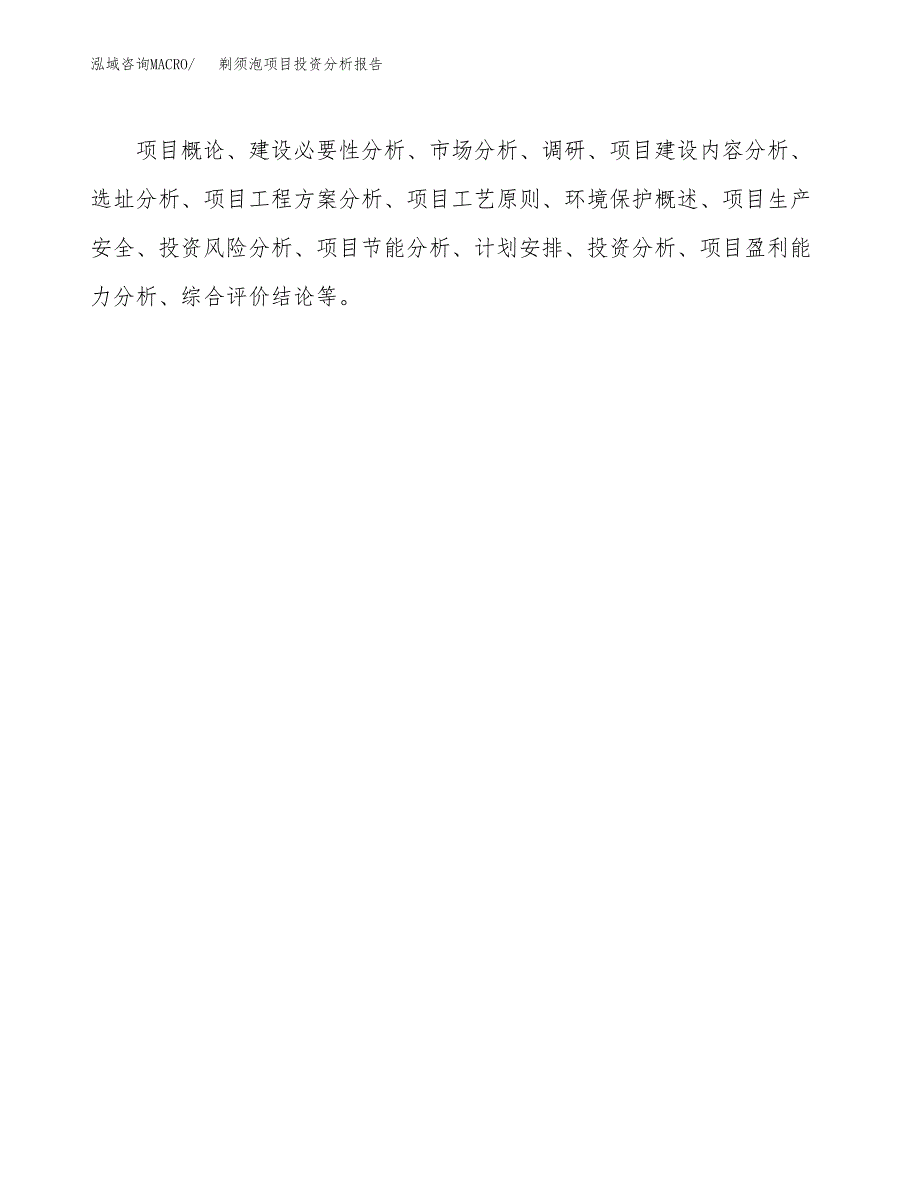 剃须泡项目投资分析报告(总投资17000万元)_第3页