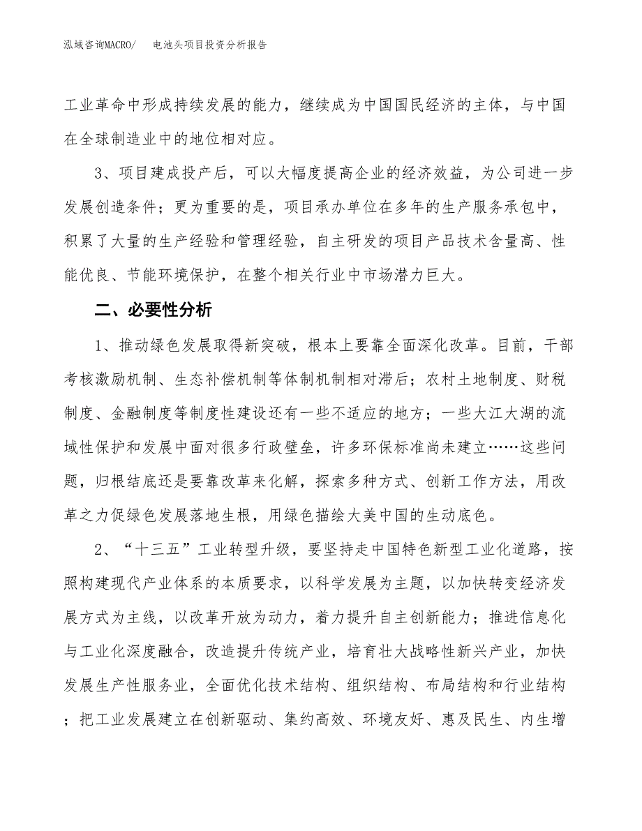 电池头项目投资分析报告(总投资5000万元)_第4页