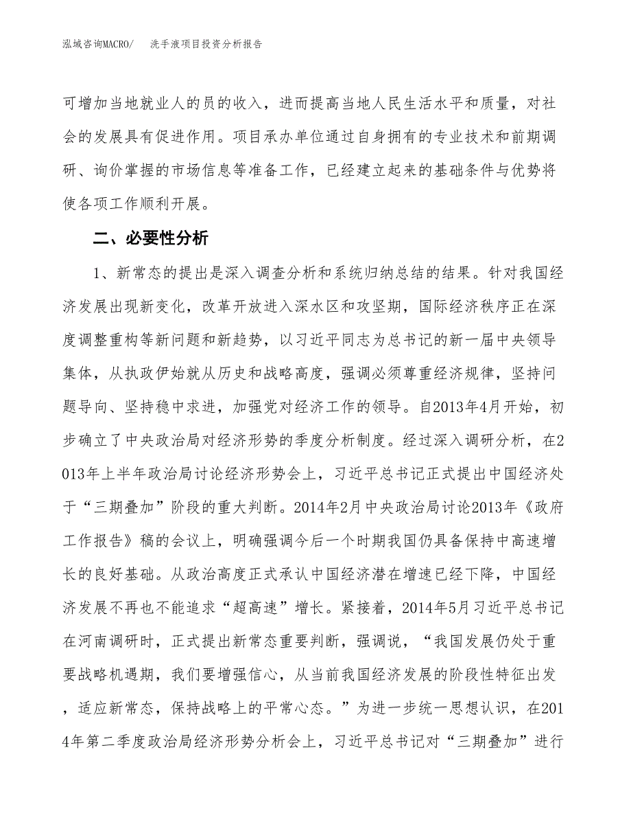 洗手液项目投资分析报告(总投资21000万元)_第4页