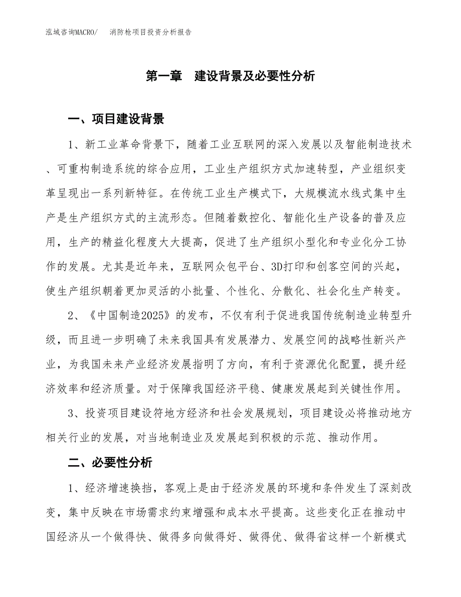 消防枪项目投资分析报告(总投资16000万元)_第3页