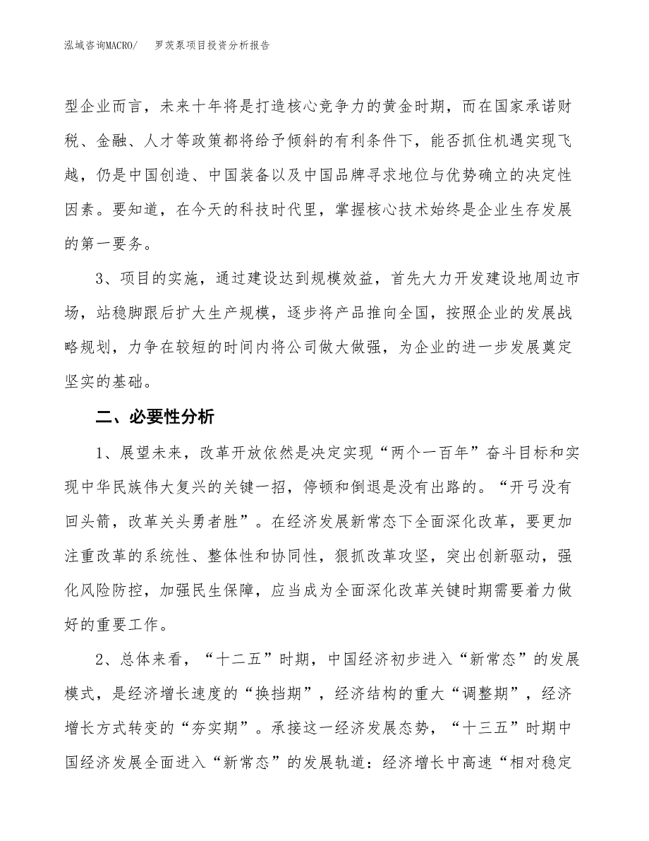 罗茨泵项目投资分析报告(总投资10000万元)_第4页