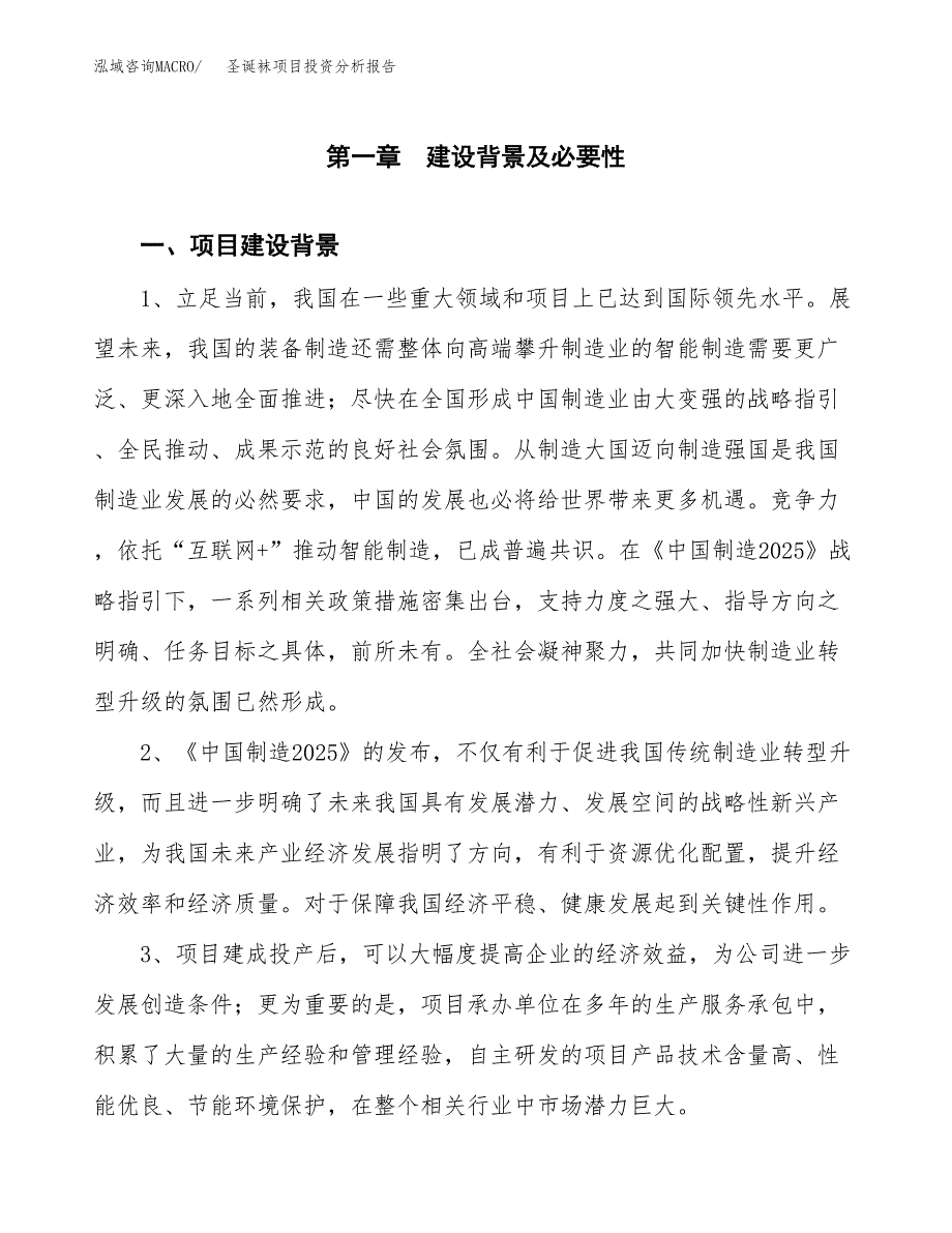 圣诞袜项目投资分析报告(总投资17000万元)_第3页