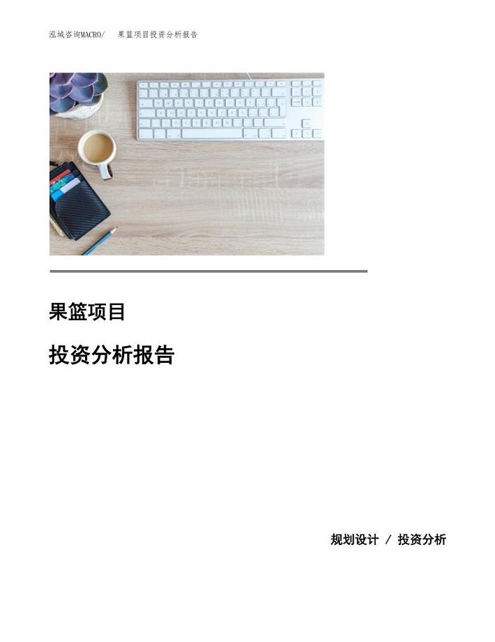 果篮项目投资分析报告(总投资15000万元)