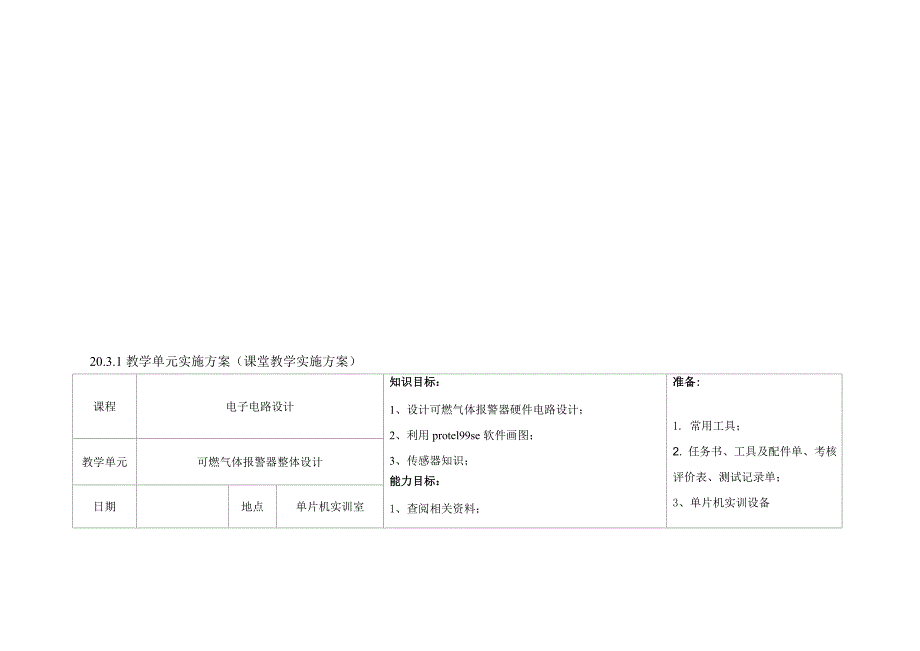 可燃气体报警器设计教学单元实施方案新_第2页