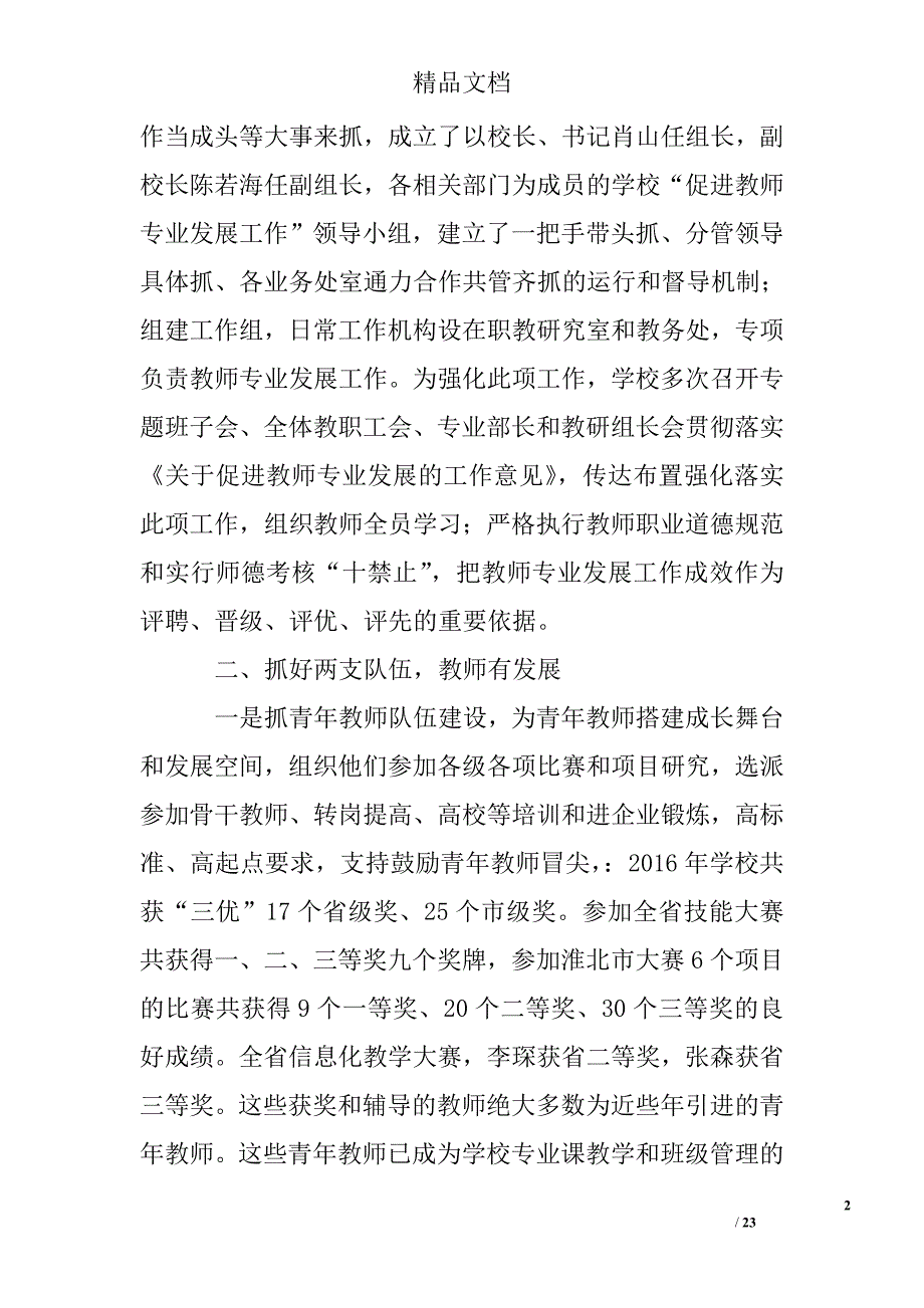 学校教师专业发展总结_第2页